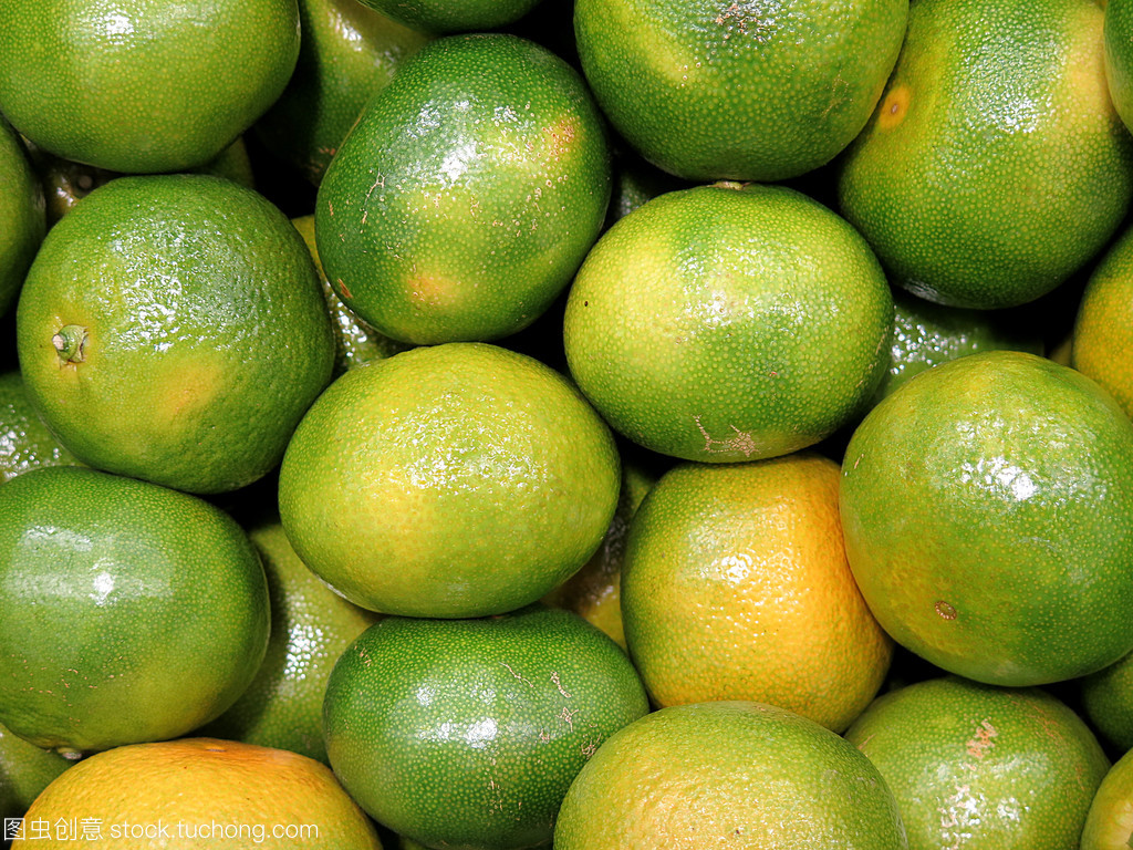 绿色橘 新鲜水果中的一抹独特风味